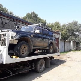 Фото эвакуации джипа в Бикине